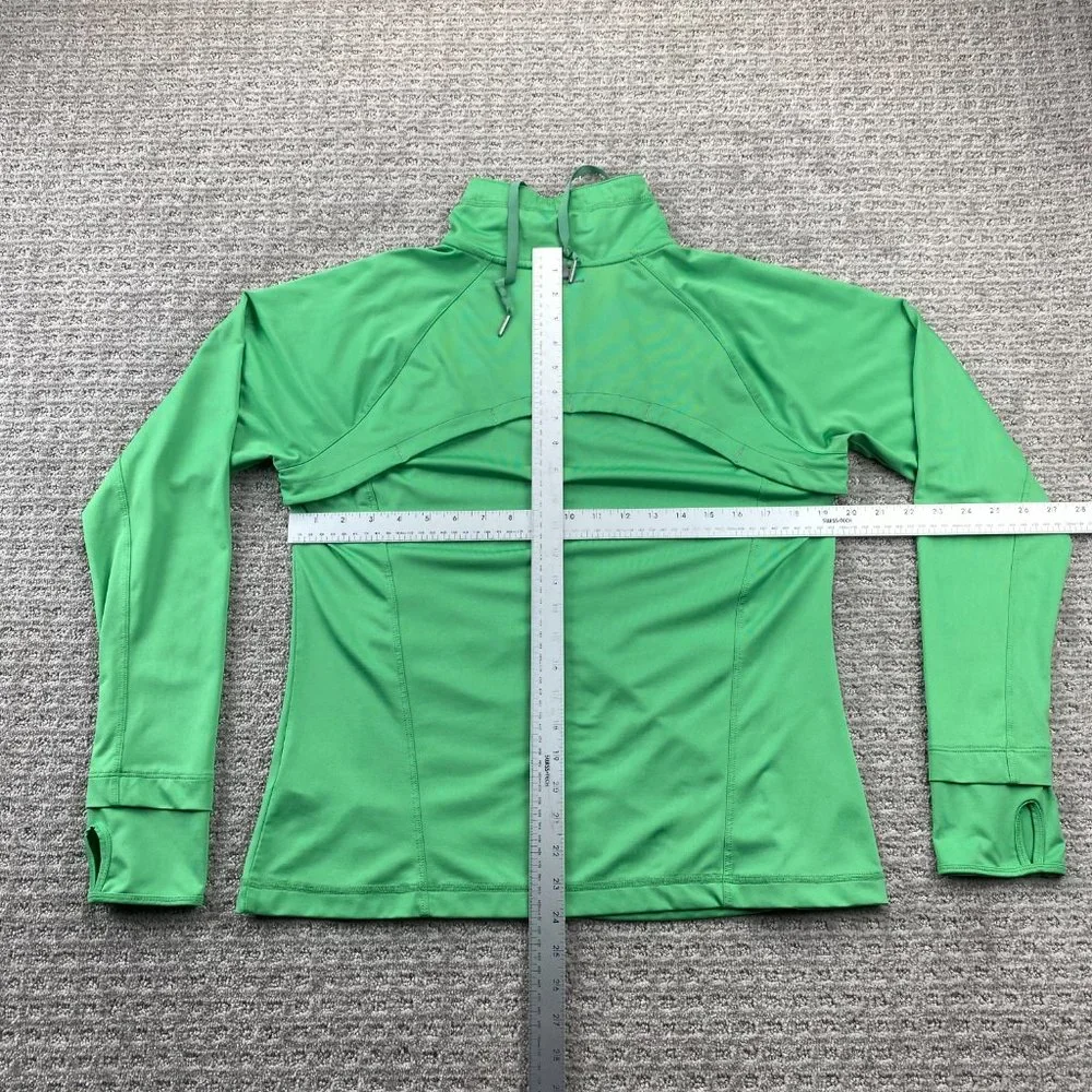 Champion Sweater Women Large L Green Full Zip Running Jogging Sports Activewear - Picture 13 of 15